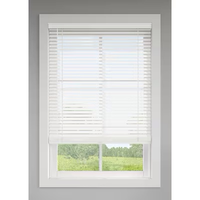 Similar LEVOLOR Trim+Go 2-in Slat Width 35-in x 72-in Cordless White Faux Wood Room Darkening