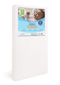 Graco Premium Crib & Toddler Mattress – GREENGUARD Gold Certified & CertiPUR-US Certified, Fits All Standard Crib & Toddler Beds, Waterproof Sleep Surface, Machine-Washable Outer Cover for Easy Care