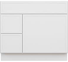 18" Shaker Bathroom Vanity 3 Drawer Base Ready-To-Assemble Cabinet