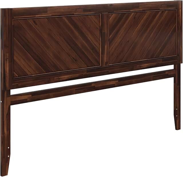 Emmitte Solid Wood Rustic Chevron Headboard