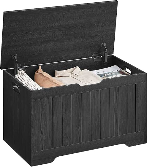 Lingle 39.4'' W Storage Bench with Flip Top Blanket Chest