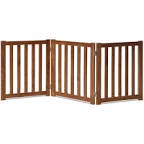 classic wooden pet gate 3 panels oak Wooden Free Standing Pet 