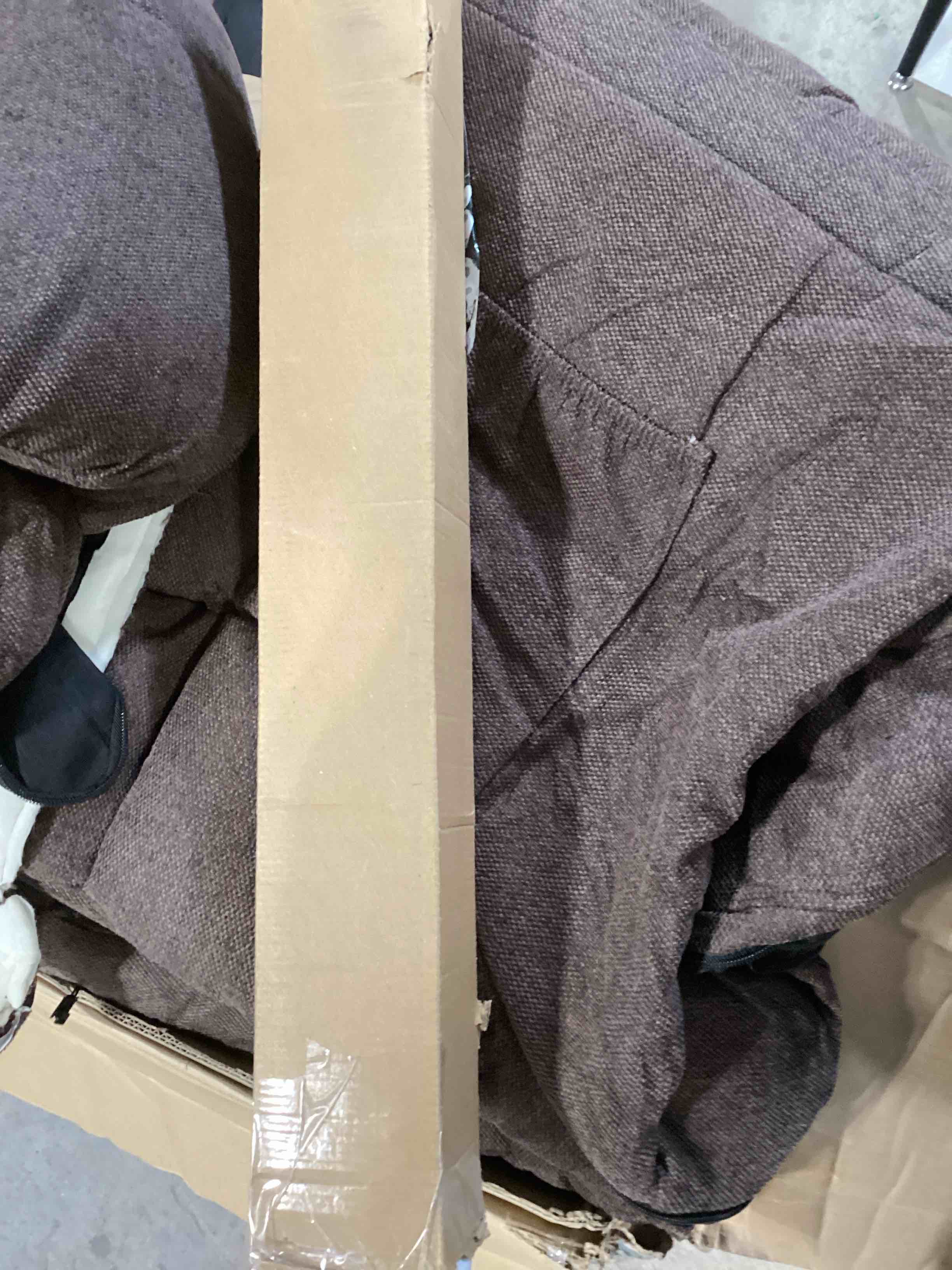 Madison Park Kyler Cordless Roman Shades - Single Panel, Lightweight Linen Blend Fabric, Natural Des