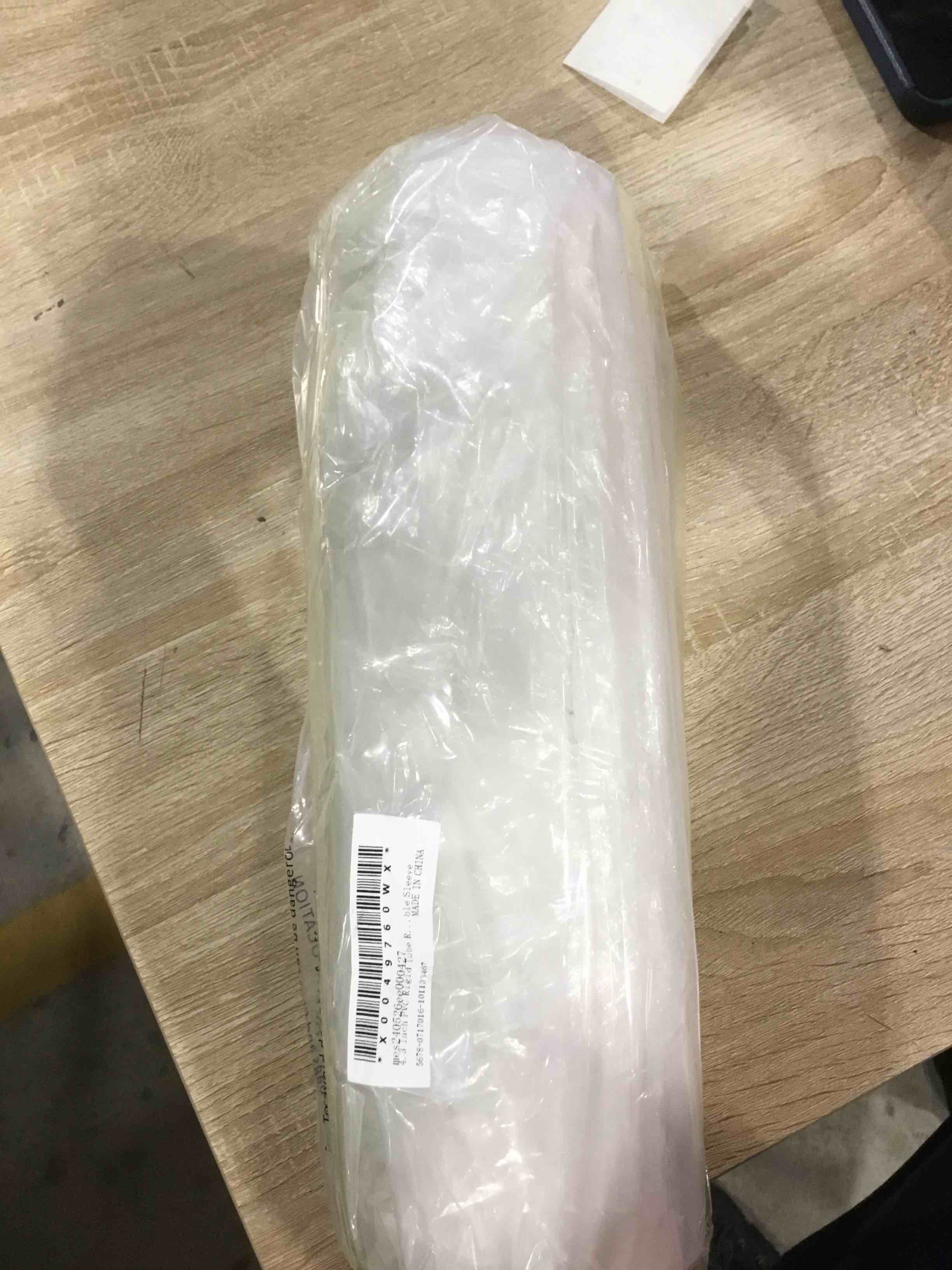 MECCANIXITY 4.3 Inch PVC Rigid Tube Round Pipe Hardware Tubing 96.8mm ID 110mm OD 35cm/14" Length White High Impact for Water Pipe, Cable Sleeve White 96.8mm x 110mm