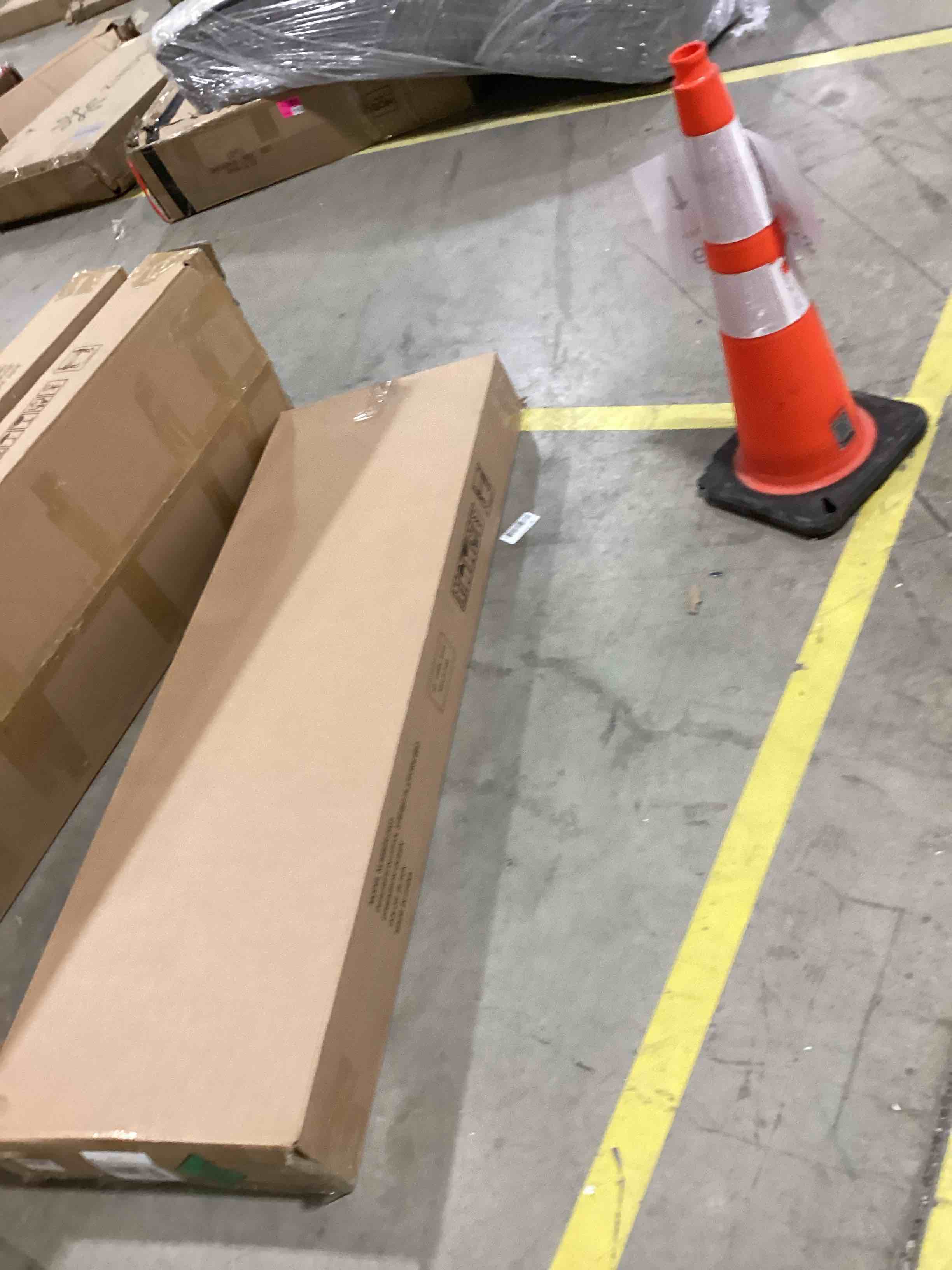 Condition photo showing New/Like New for Allewie Queen Size Platform Bed Frame with Velvet Upholstered Headboard and Wooden Slats Support, Fully Upholstered Mattress Foundation/No Box Spring Needed/Easy Assembly, Black