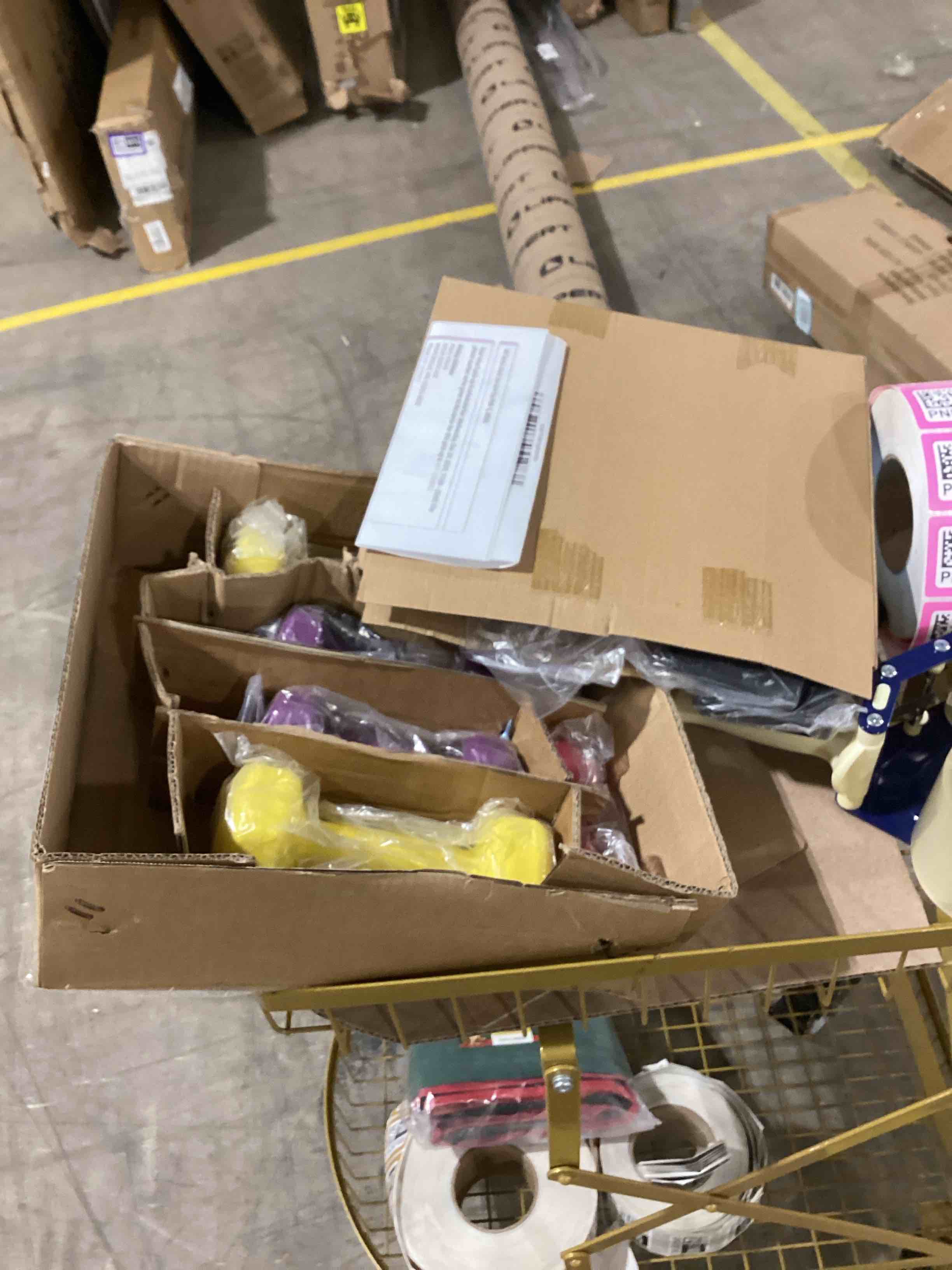 Condition photo showing New/Like New for Fitvids Colored Neoprene Dumbbell Set with Rack, Multiple Weight Options, 20LBS, 32LBS, 50LBS and 56LBS Sets 20LBS Set (2/3/5LB Pairs)