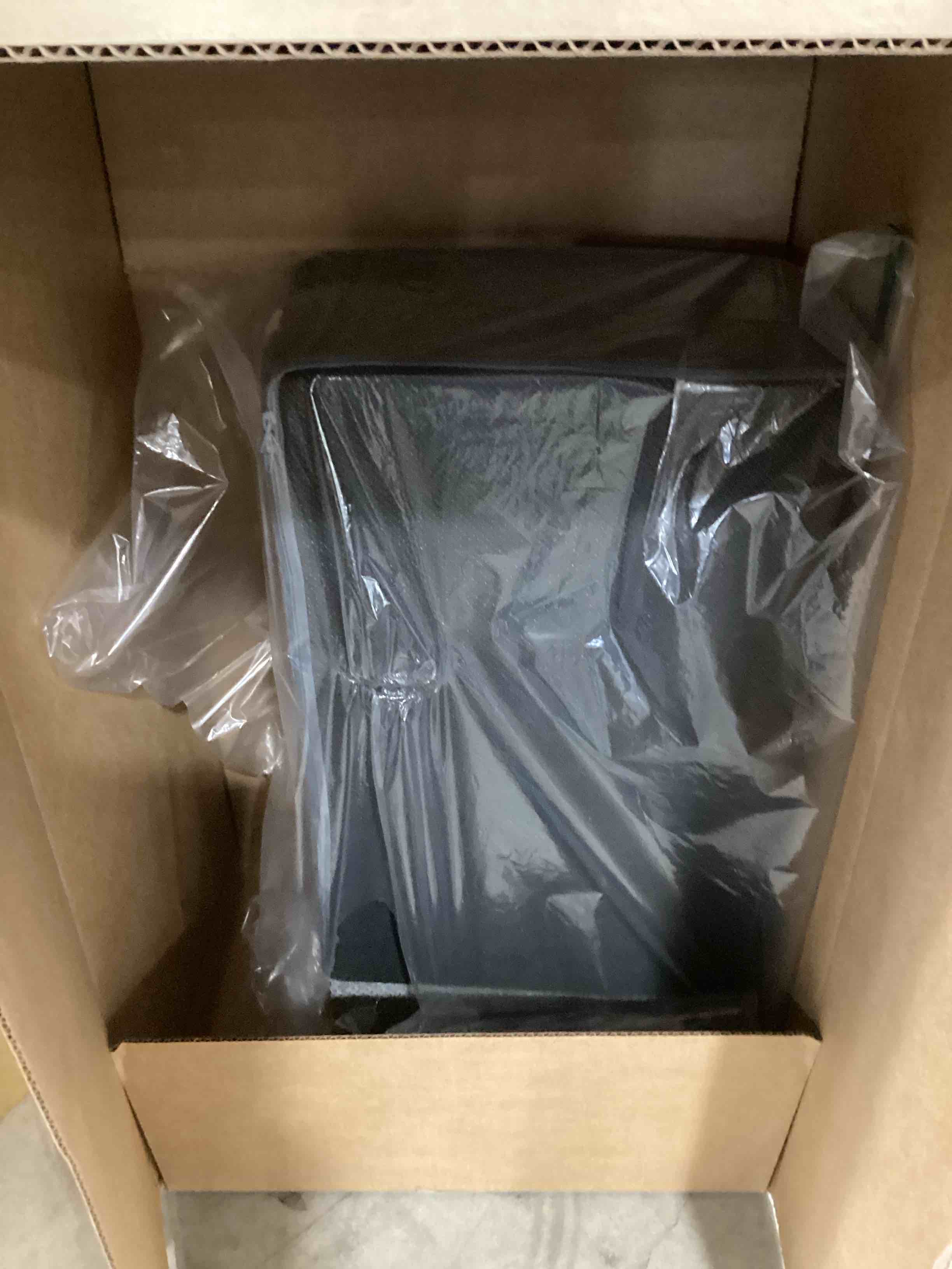 Condition photo showing Good Condition for EHEYCIGA Dog Stairs for Bed 18" H, 4-Step Dog Steps for High Bed, Pet Steps for Small Dogs and Cats, Non-Slip Balanced Pet Ramp Indoor, Grey Grey 4 Standard 15" x 24" x 18"