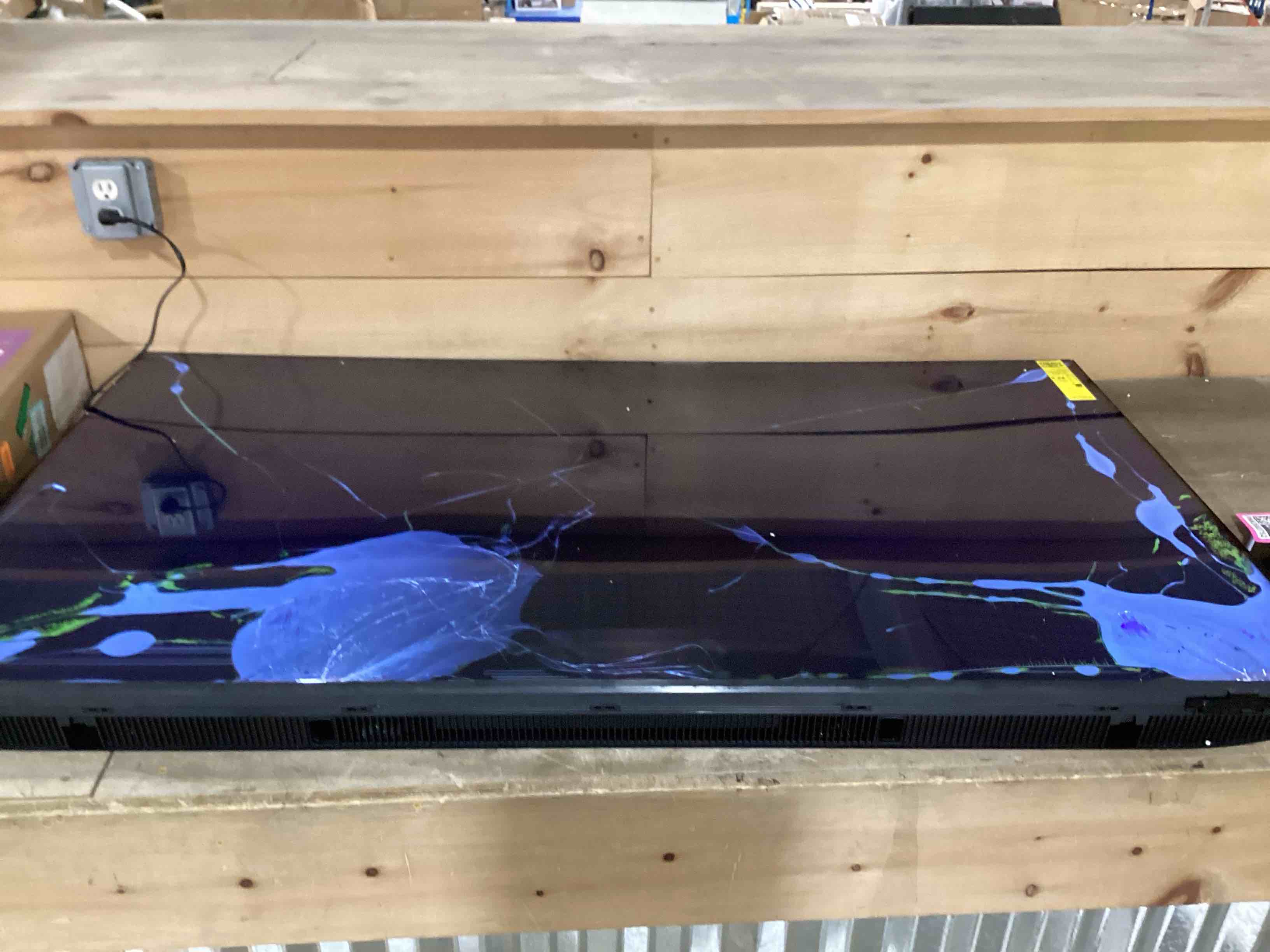 Condition photo showing As Is for samsung 65-inch class crystal uhd u8000f 4k smart tv (2025 model) endless free content, crystal processor 4k, metalstream design, knox security, alexa built-in