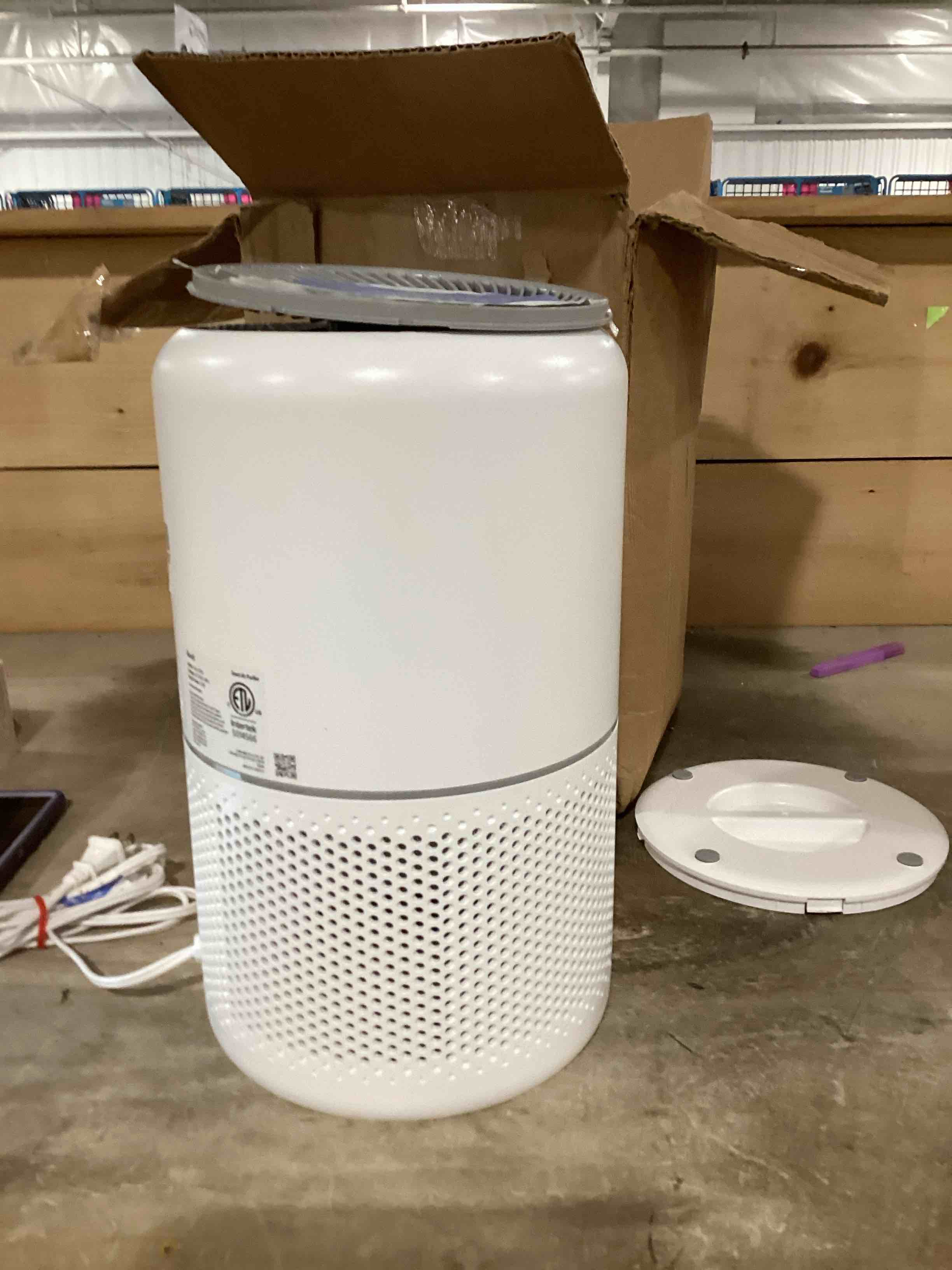Condition photo showing item condition for LEVOIT Air Purifiers for Home Bedroom, HEPA Sleep Mode, AHAM VERIFIDE, Smart WiFi for Home Large Room, Quiet Cleaner for Pet Hair, Allergies, Dust, Smoke, Pollon, Alexa Control, Core300S-P, White