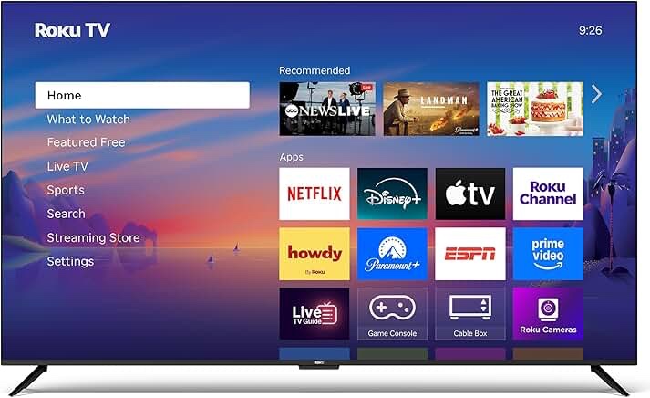 roku 75" select series 4k hdr smart rokutv with enhanced voice remote, brilliant 4k picture, automatic brightness, and seamless streaming