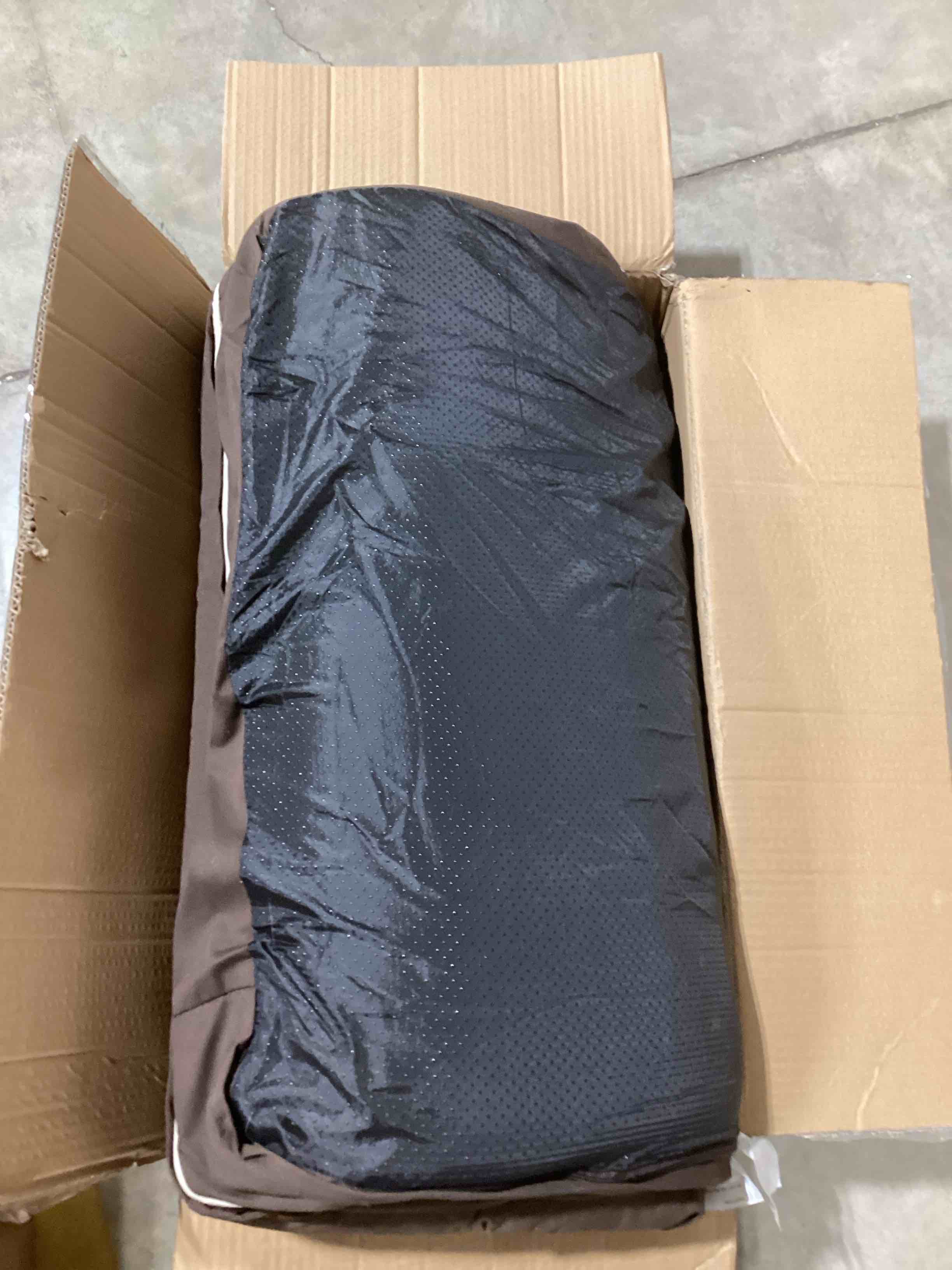 Condition photo showing As Is for petfusion ultimate dog bed, orthopedic memory foam, multiple sizes and colors, medium firmness pillo