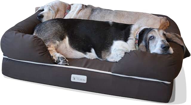 petfusion ultimate dog bed, orthopedic memory foam, multiple sizes and colors, medium firmness pillo
