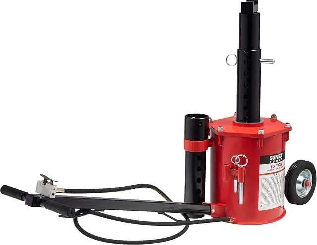 sunex 6710 10-ton, portable, air lift jack