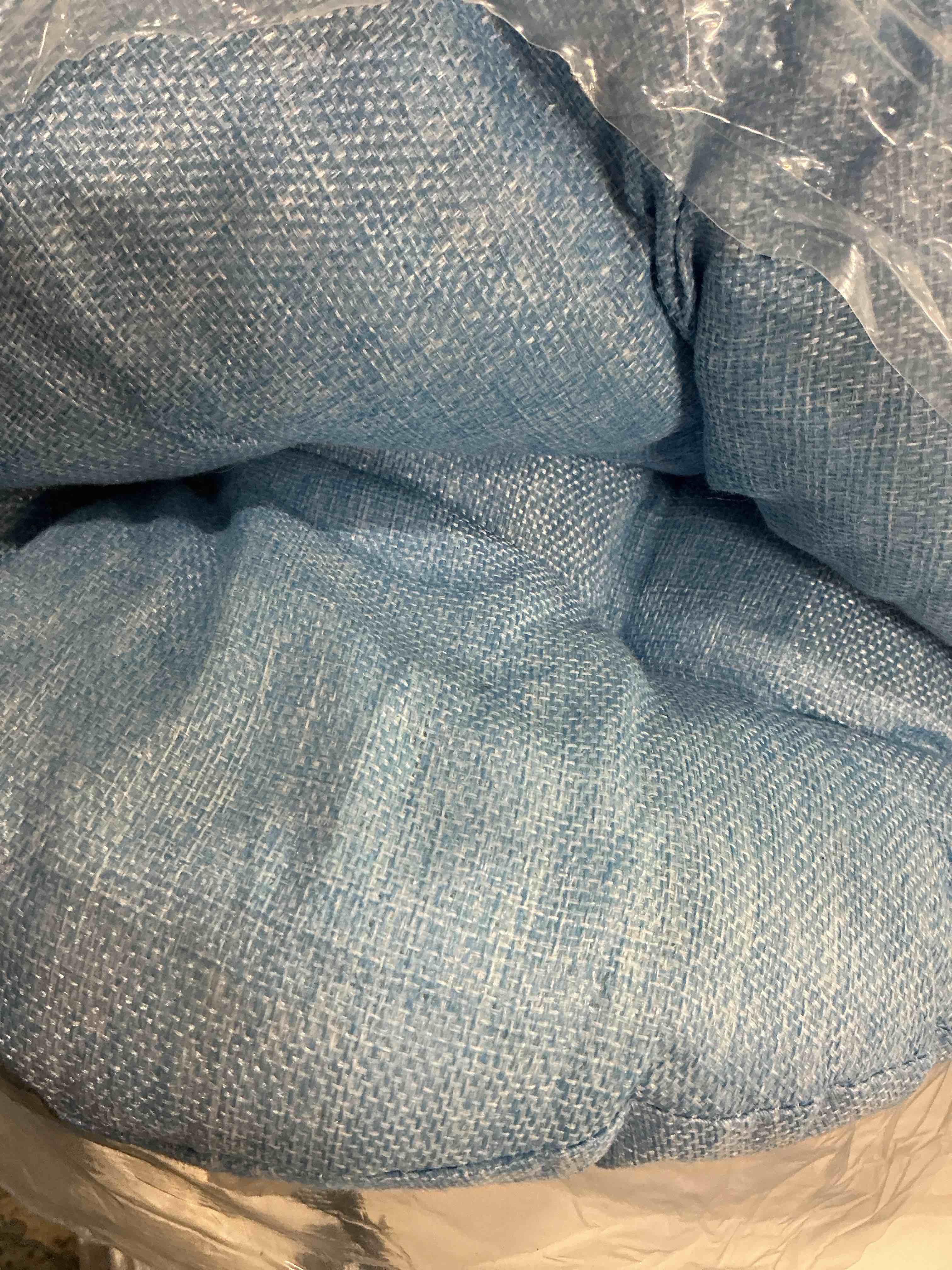 Condition photo showing As Is for Fumete 8 Pcs 16 Inch Round Floor Cushions for Kids and Toddlers, Flexible Seating Classroom Furniture Floor Pillow for Home, Daycare, Preschool, Yoga and Meditation (Sky Blue) Sky Blue 8