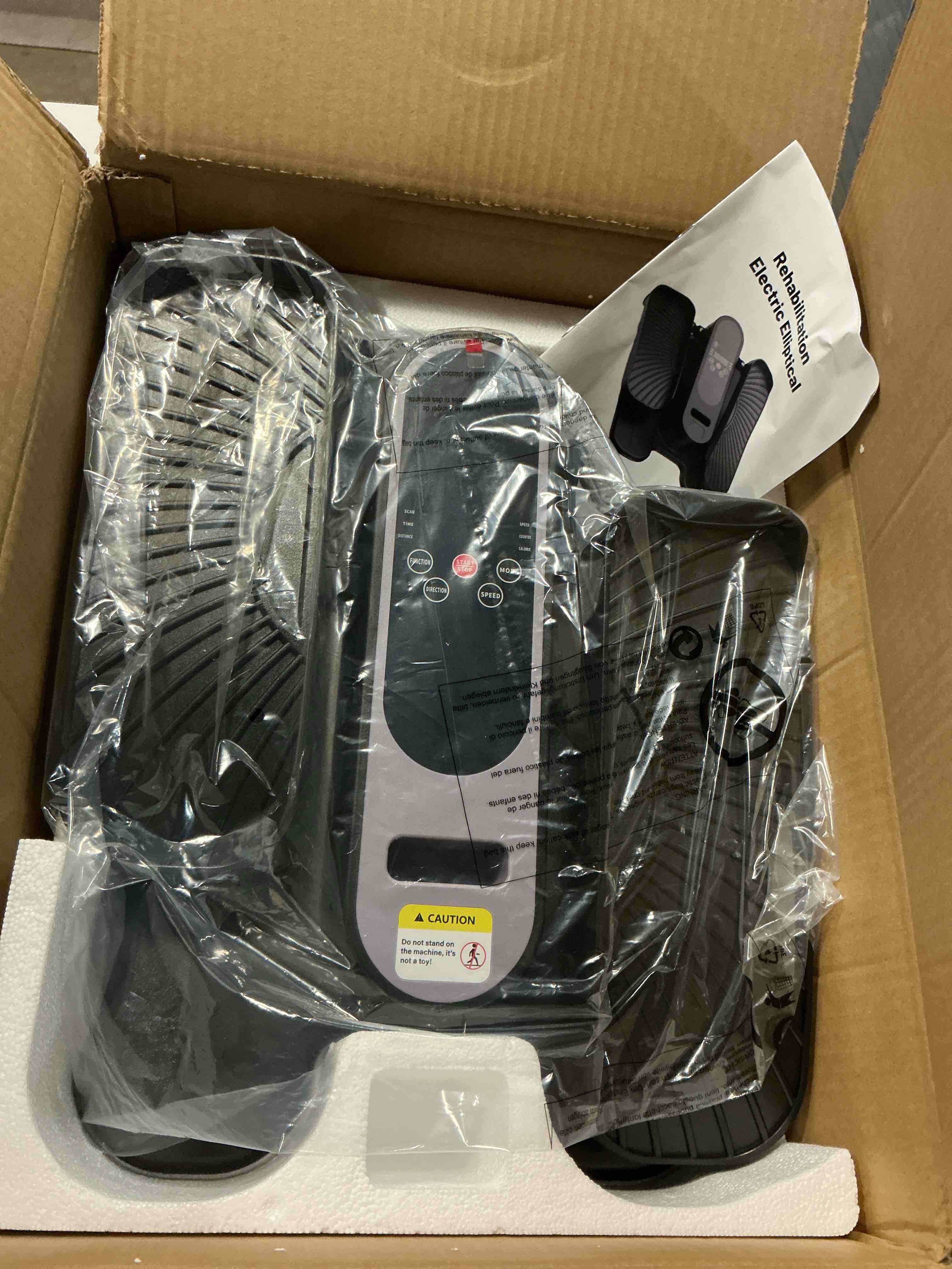 Condition photo showing Good Condition for Under Desk Elliptical Machine for Senior Mini Elliptical Leg Exerciser with Remote Control Portable Electric Seated Foot Pedal Exerciser for Home Office