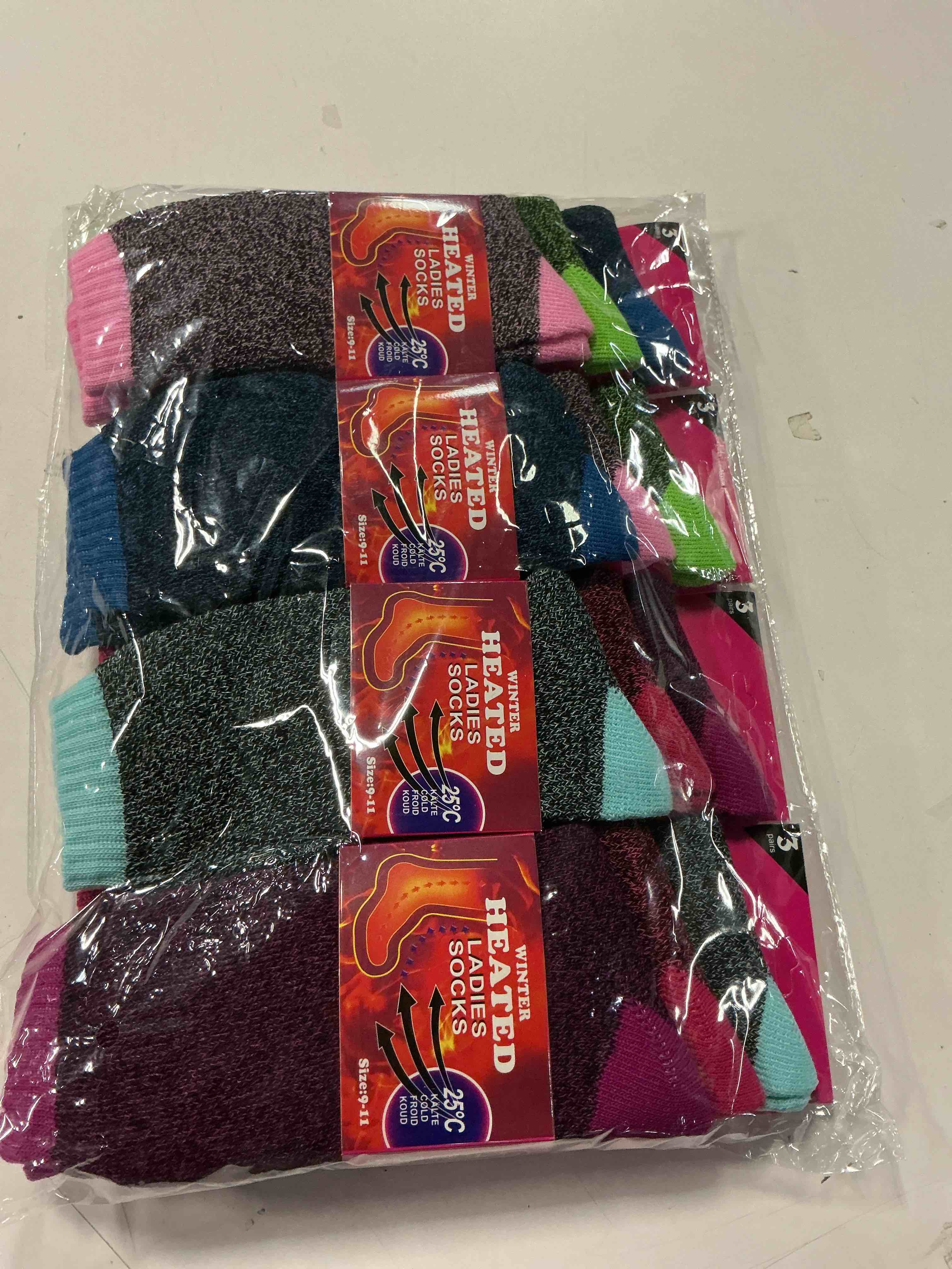 Condition photo showing New/Like New for Brushed Thermal Socks, 12 Pairs Women’s Insulated Warm Winter Thick Crew Bulk Boot Sock (Assorted Color Brushed Interior)