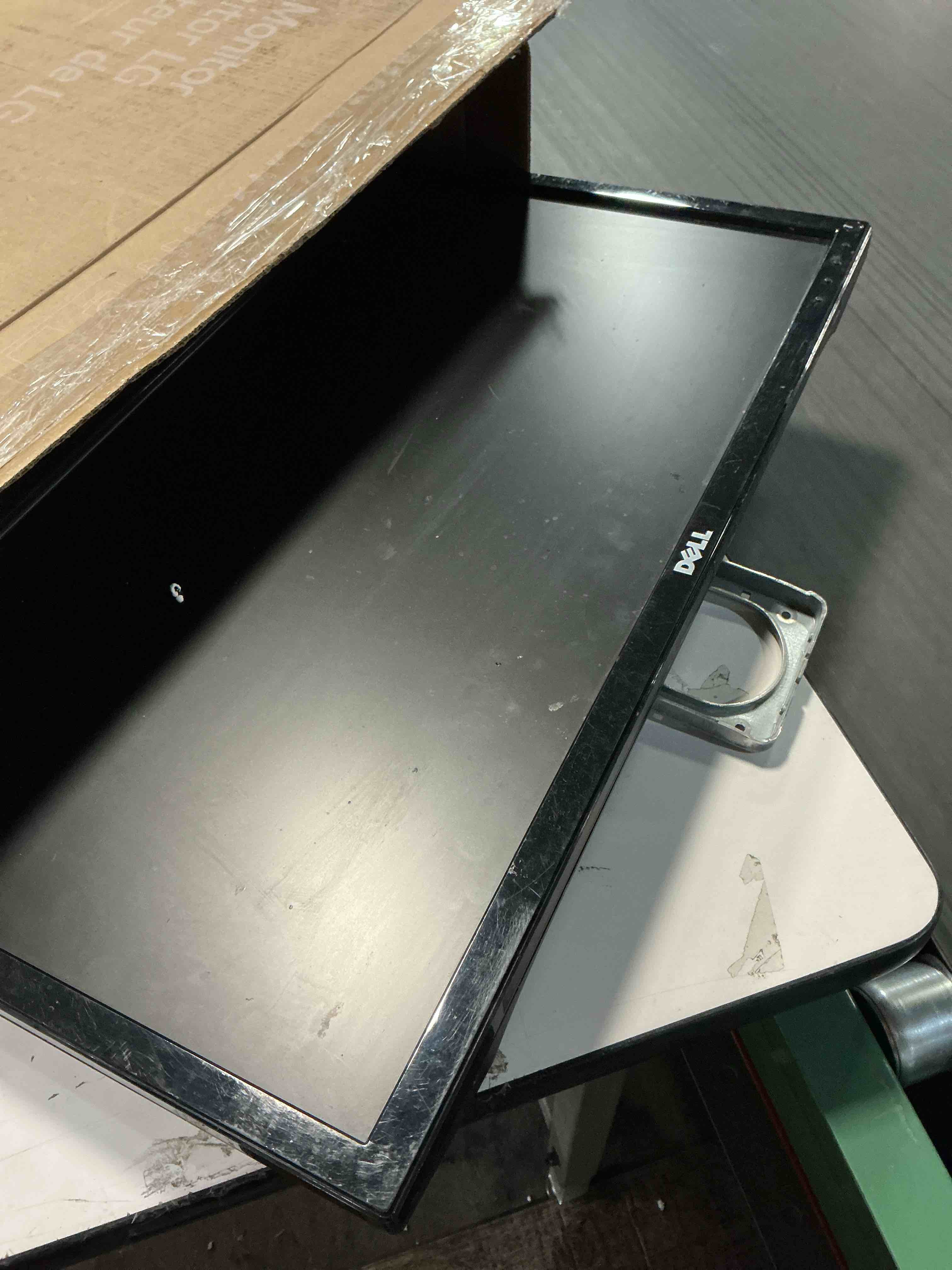 Condition photo showing As Is for LG 24U411A-B 24-inch Full HD (1920 x 1080) IPS Computer Monitor, 120Hz, HDR10, Reader Mode, Flicker Safe, HDMI, Slim Stand Base, Black 24 inch