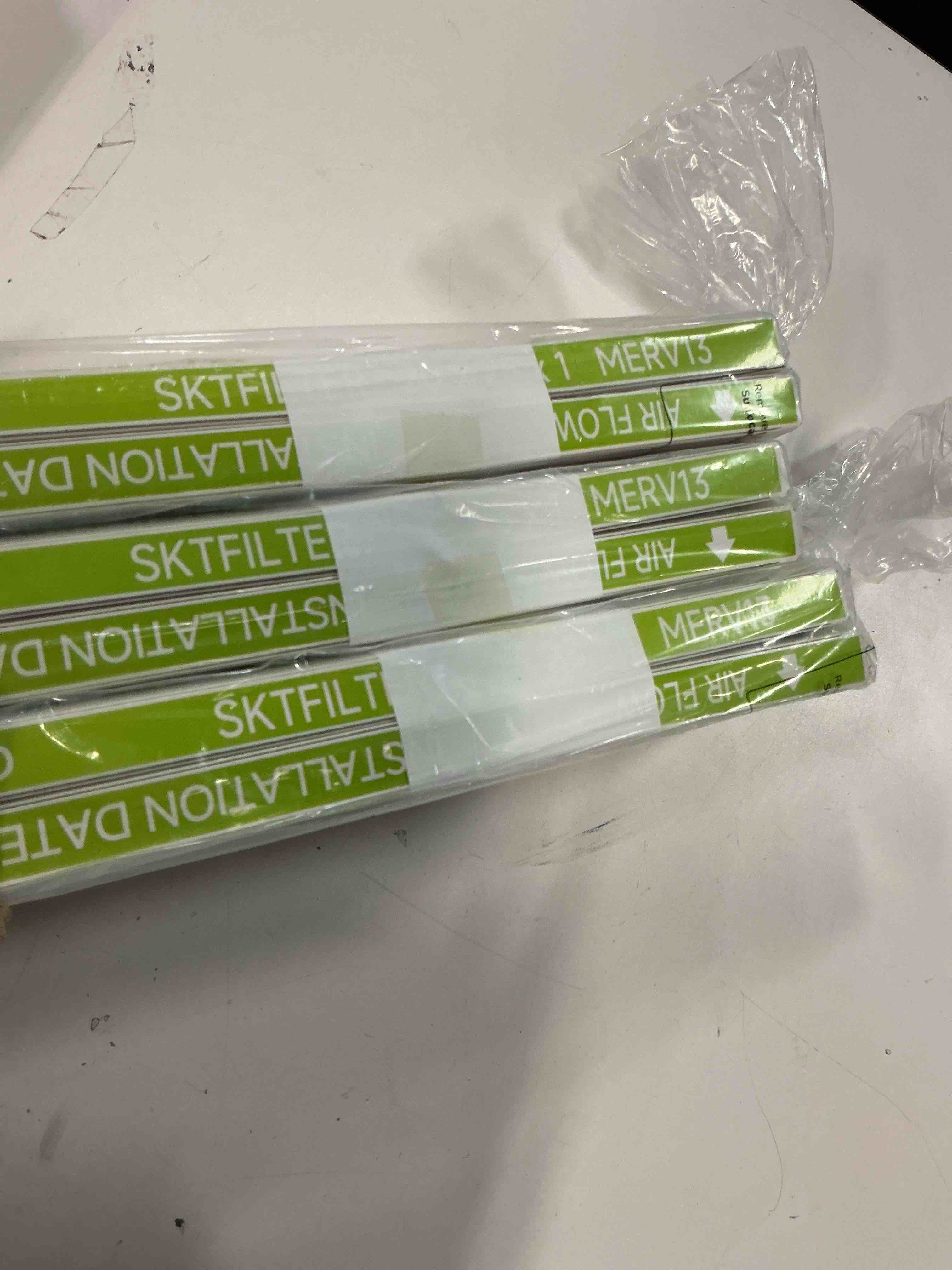 Condition photo showing Good Condition for 20x25x1 Air Filter AC Furnace MERV 13 Comparable with MPR 1900 FPR 10 HVAC Air Condition cabin Vent Fan Electrostatic Pleated Actual Size 19.49 x 24.49 x 0.75 6 Packs 6 Pack of 20x25x1