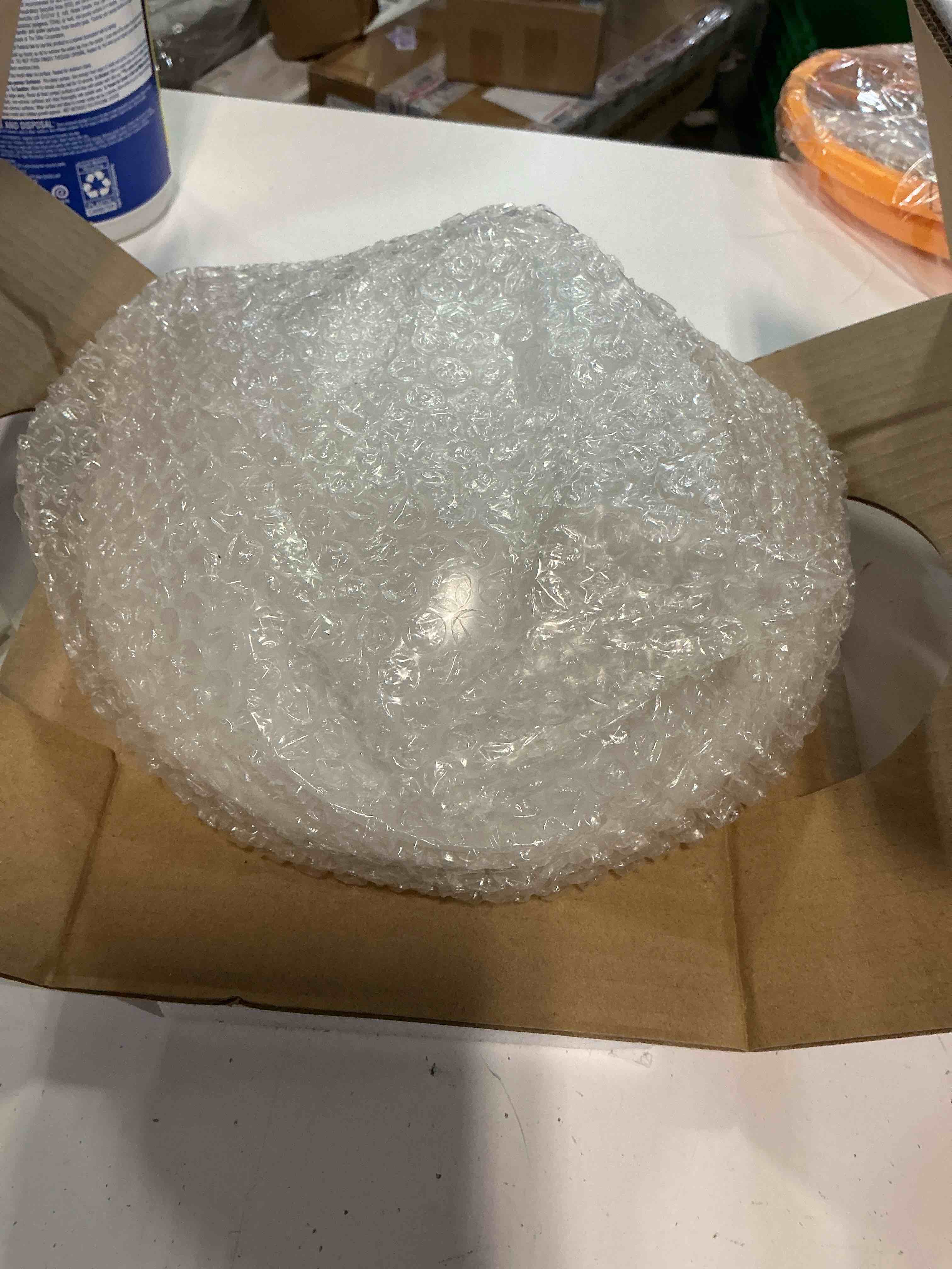 Condition photo showing Good Condition for Dysmio 8-Inch White Classic Globe, Dome, Fitter Size 7-1/2 inches, Replacement Mushroom Glass Shade for Pendant, Fan light, Bathroom - Good