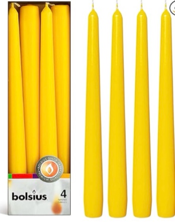 bolsius white taper candles - 16 pack unscented 10 inch dinner candle set - 8 hours burn time - premium european quality - smokeless and dripless household, wedding, party, and home decor candlesticks