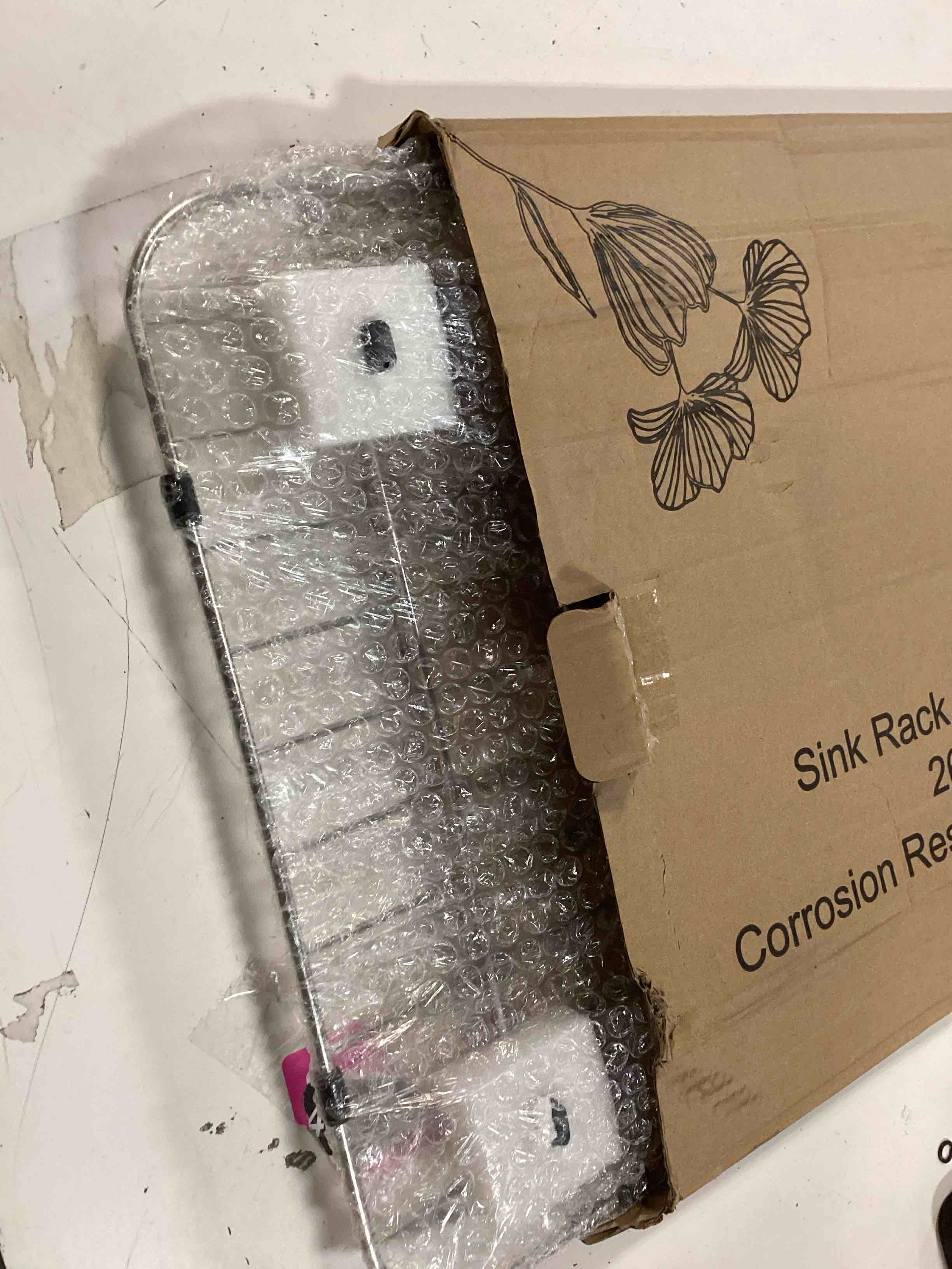 Condition photo showing Good Condition for 26" x 14" Sink Protector for Kitchen Sink - Stainless Steel Kitchen Sink Rack for Bottom for Sink - Sink Mat - Sink Drying Rack - Kitchen sink protector - Farm Sink Rack for Bottom of Sink