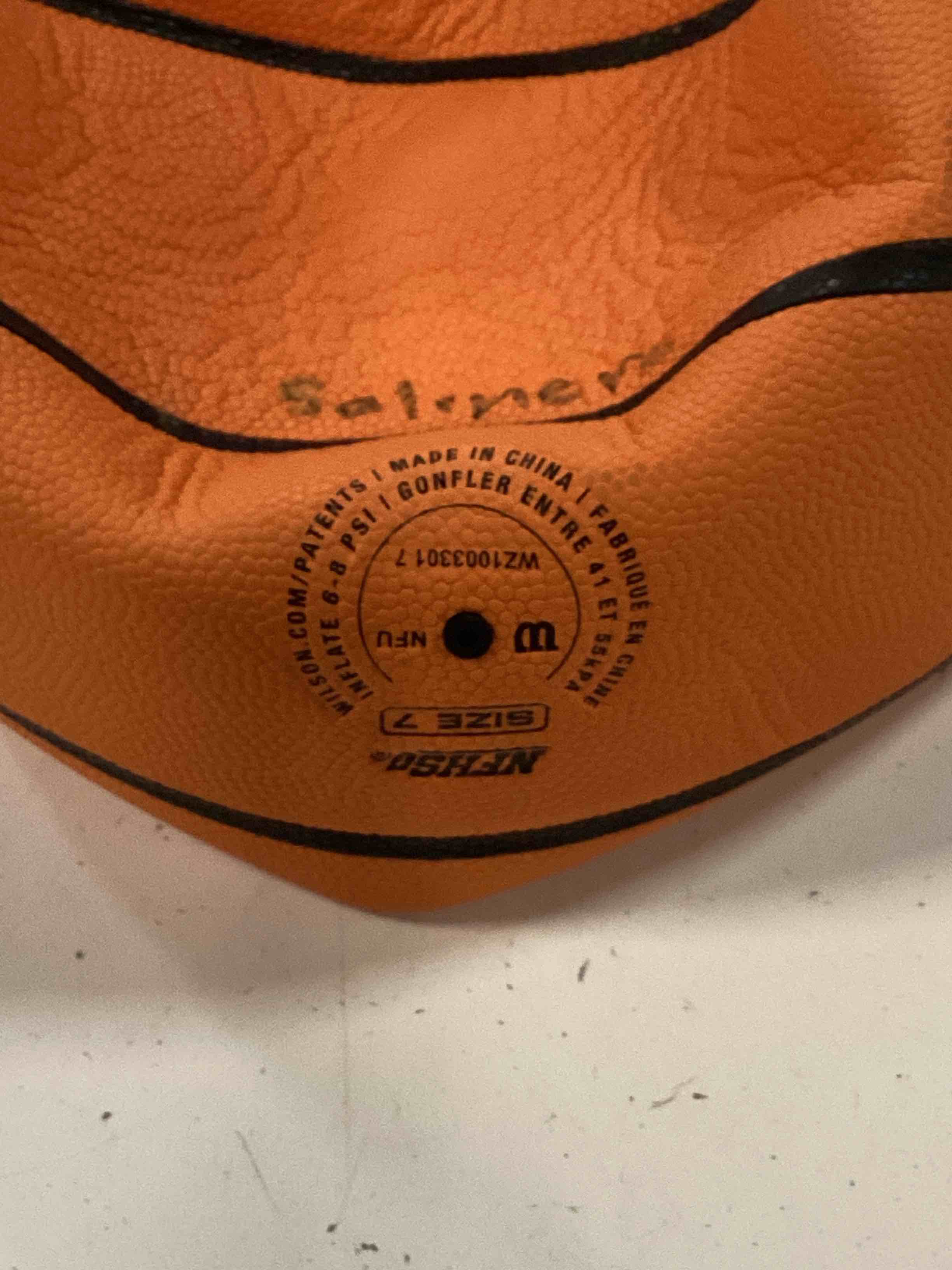 Condition photo showing As Is for WILSON NCAA Evo NXT Official Indoor Game Basketballs - Sizes 6 and 7
