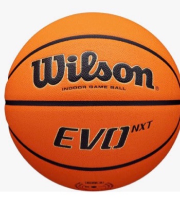 WILSON NCAA Evo NXT Official Indoor Game Basketballs - Sizes 6 and 7