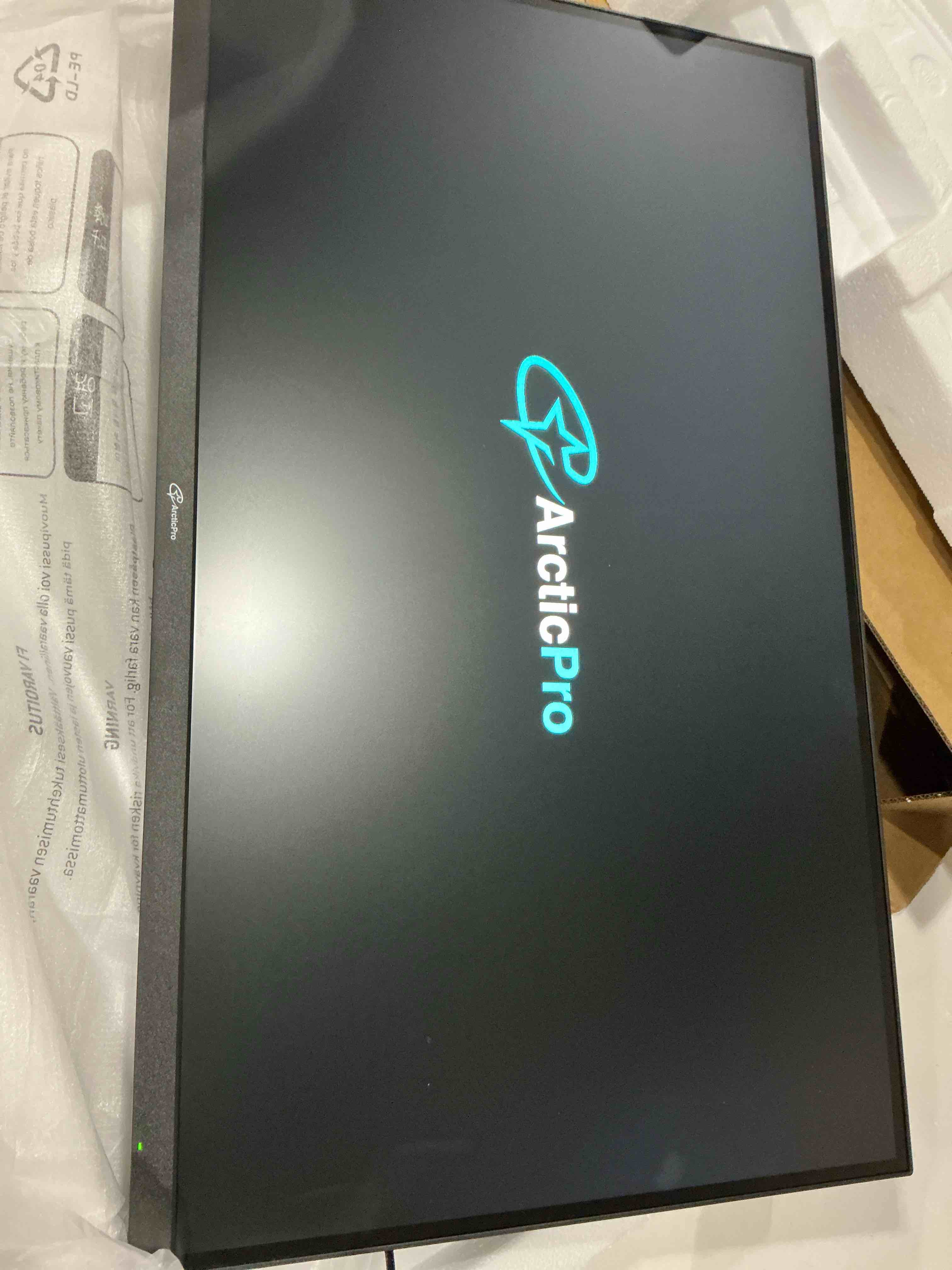 Condition photo showing Good Condition for ArcticPro 27inch Gaming Monitor QHD 2560*1440p, 200Hz, 2K, IPS Panel, 1ms Response Time, Adaptive sync, PC Computer Monitor, 3-Sided Frameless, Ultra Slim, 130% sRGB, Bluelight Filter, HDMI *2, DP*2 27 inch 27" 200Hz QHD IPS