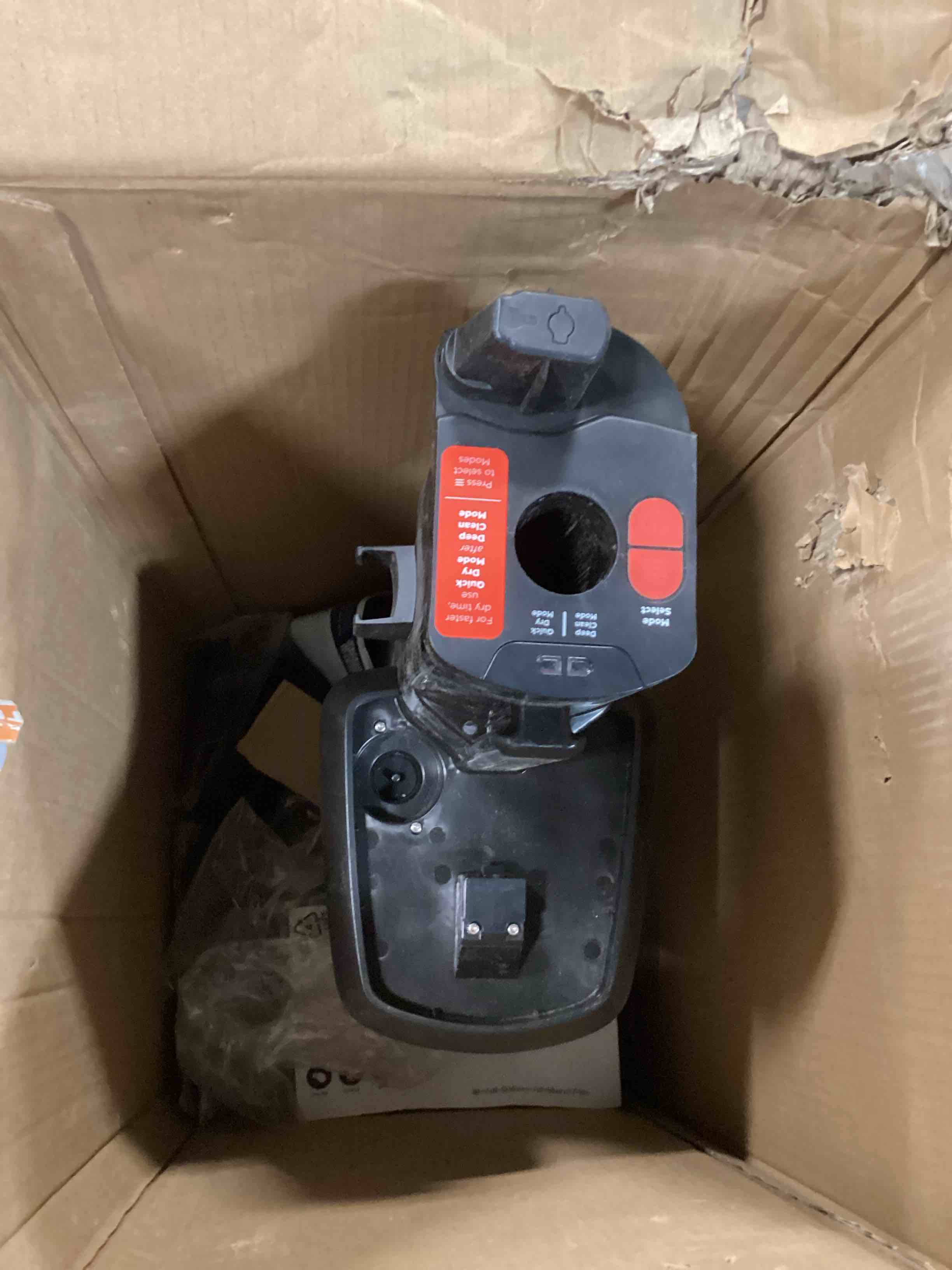 Condition photo showing As Is for Shark NV501 Rotator Professional Lift-Away Upright Vacuum with HEPA Filter, Swivel Steering, LED Headlights, Wide Upholstery Tool, Dusting Brush & Crevice Tool, White/Red