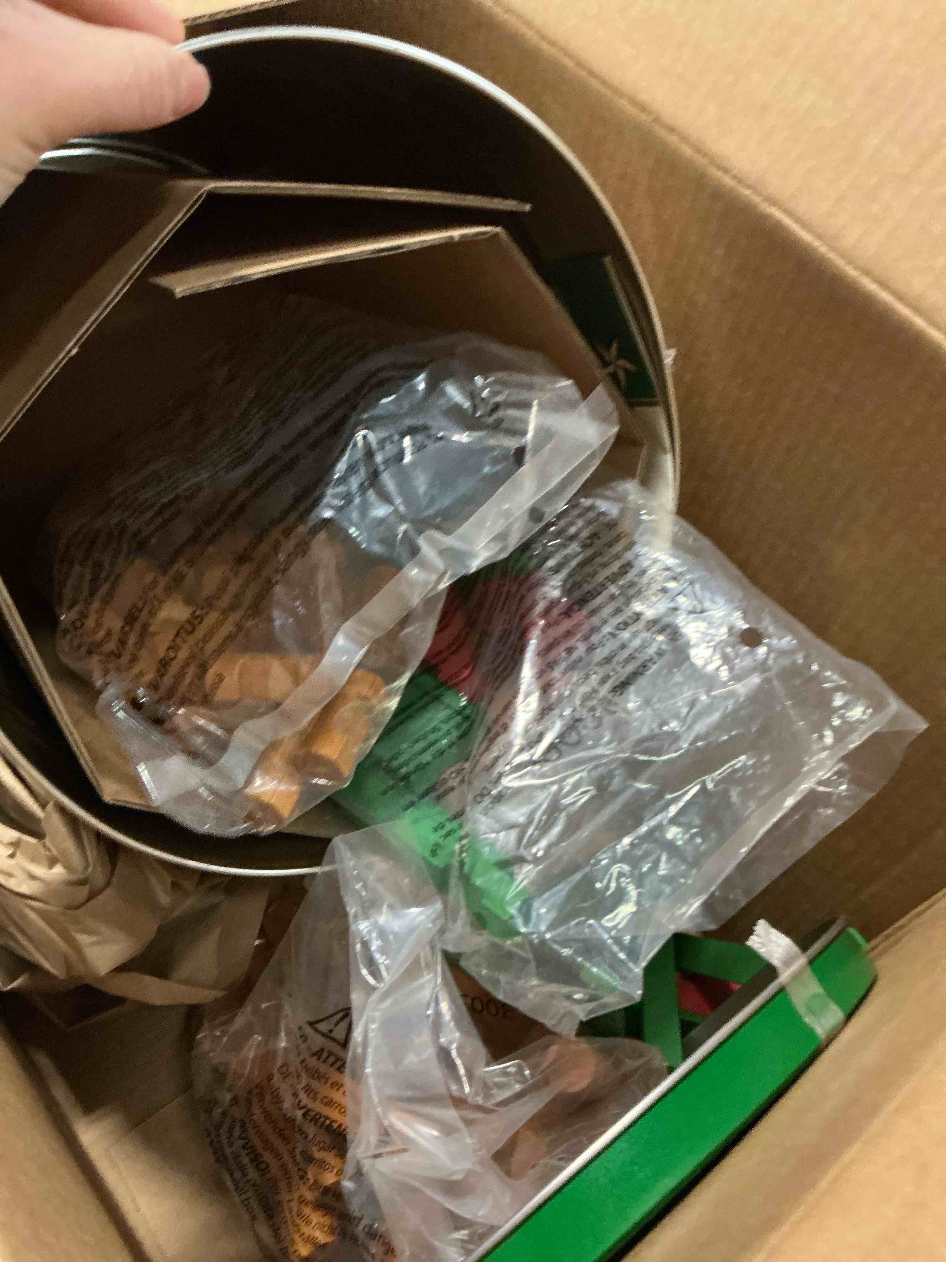 Condition photo showing Good Condition for Lincoln Logs - Logs 100th Anniversary Tin