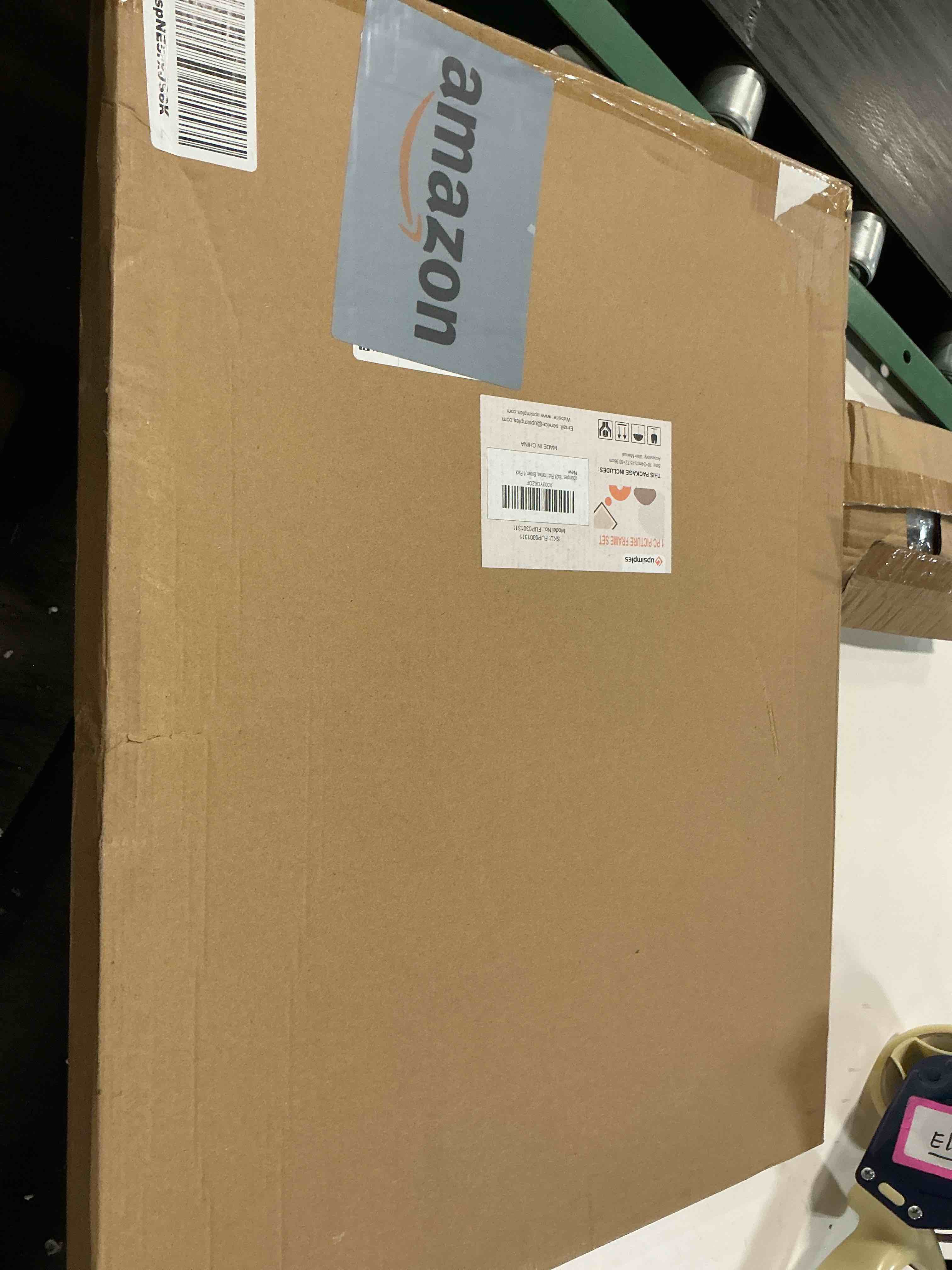 Condition photo showing Good Condition for upsimples 18x24 Picture Frame, Display Pictures 16x20 with Mat or 18 x 24 Without, Wall Hanging Poster Frames, Brown, 1 Pack Brown 18x24