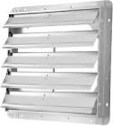iPower 20-Inch Square Aluminum Automatic Gravity Shutter Louver Vent, Silver