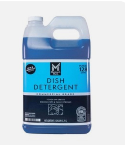 member's mark commercial blue dish detergent, 1 gallon