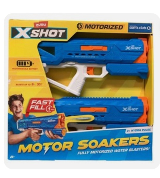 Zuru X-Shot Hydra Pulse Dual Pack, Fully Motorized Fast-Fill Water Blasters