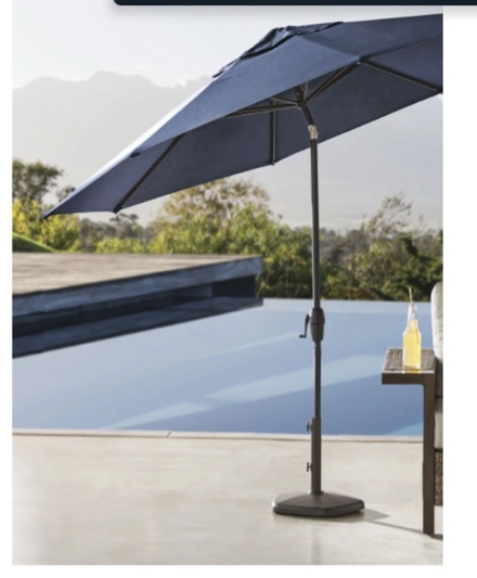 member's mark 10' premium market umbrella with sunbrella fabric