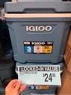 igloo 30-quart cooler, ice blue