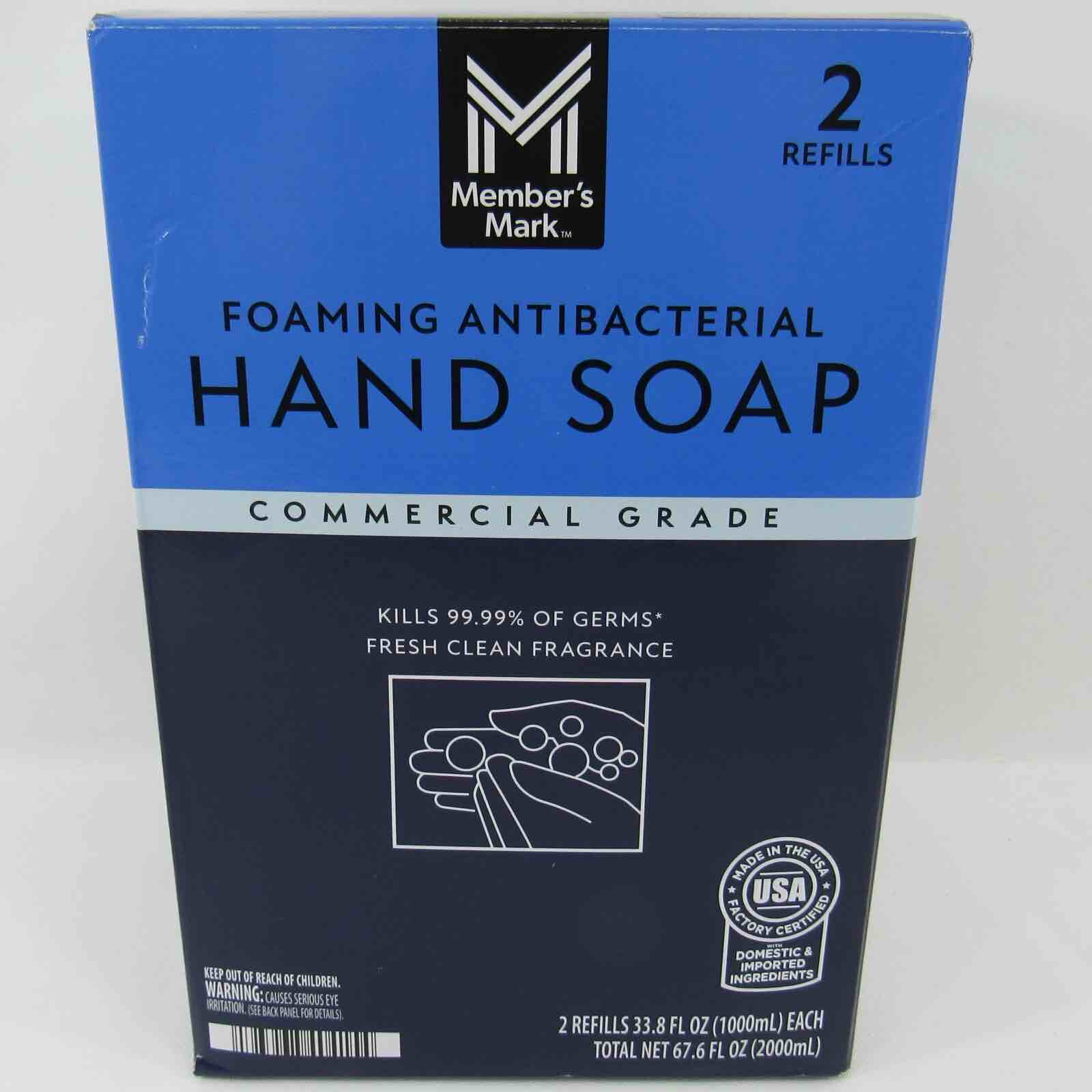 member's mark commercial antibacter. foaming hand soap (2 pk.)