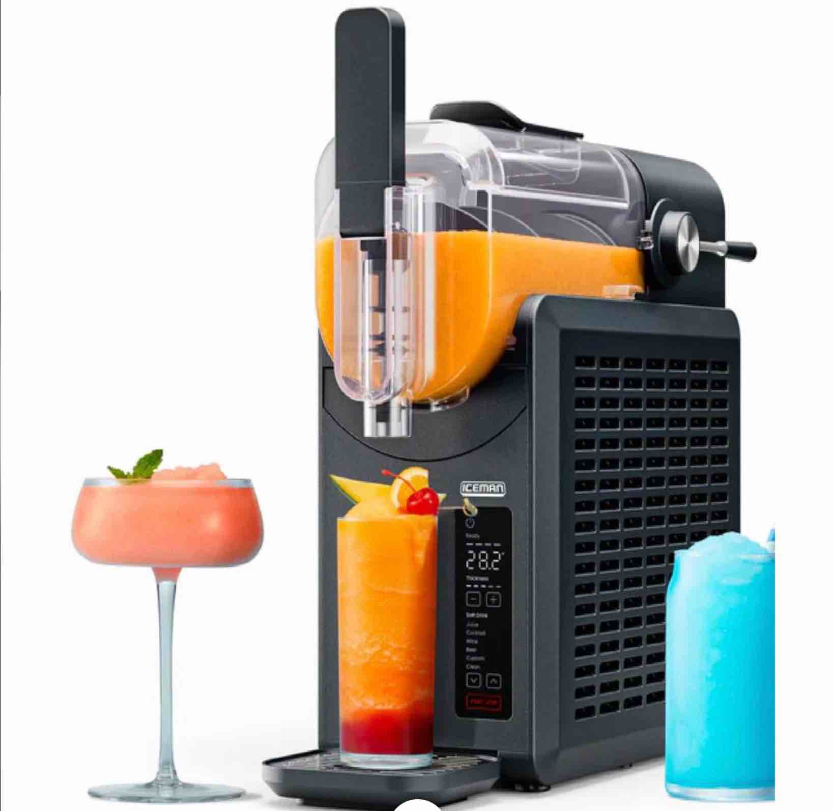 chefman rj62-20a-blk 2.0l slushy maker, black