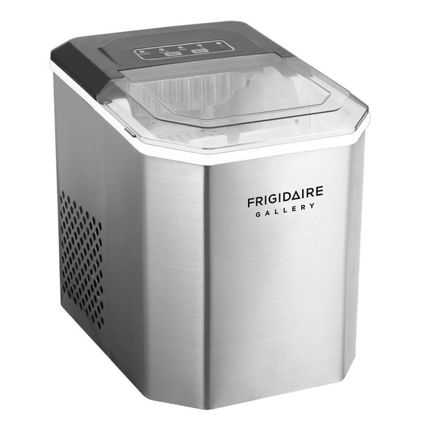 frigidaire gallery 26 lbs stainless steel ice maker