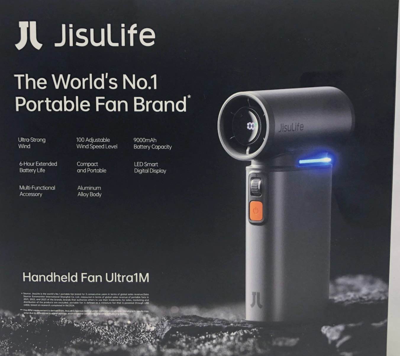 new jisulife handheld fan ultra 1m portable fan fhu01rmdgy