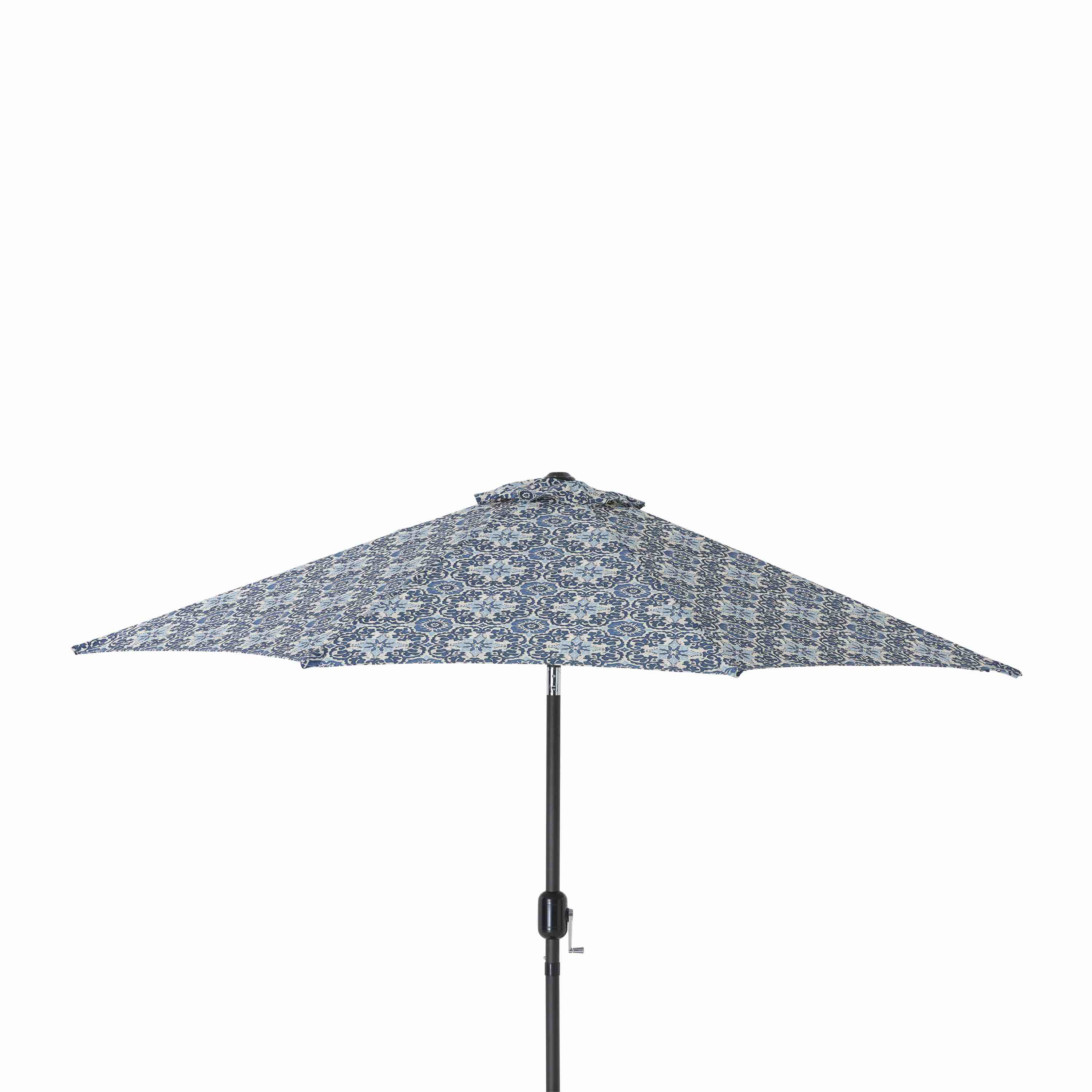 Perfect Woodblock Prism Blue 9-foot Patio Market Umbrella