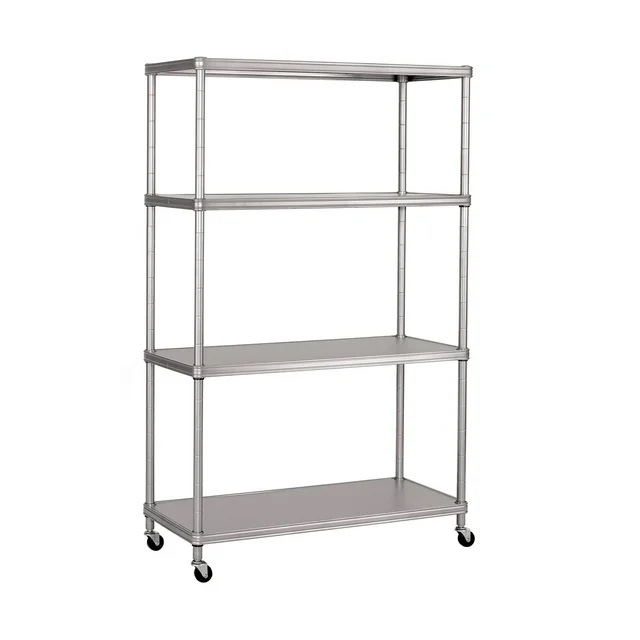 member’s mark home 4-tier steel shelving with shelf liners, 36" w x 14" d x 56.5" h