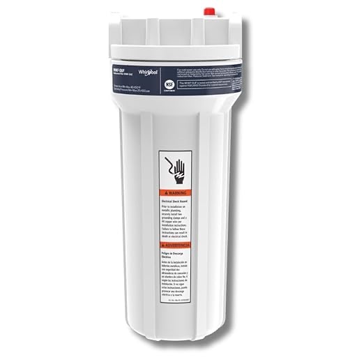 whirlpool under sink water filtration system whkf-duf | push-in quick connect, 1 carbon filter & installation kit included | reduces chlorine taste & odor, sediment