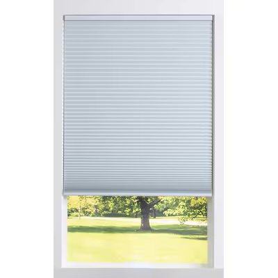 allen + roth 27-in x 64-in White Blackout Cordless Cellular Shade