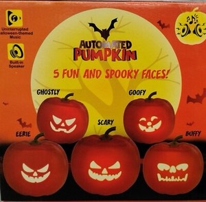 Mr. Jack O Lantern Rechargeable Animated Light-Up Talking and Expressive Pumpkin