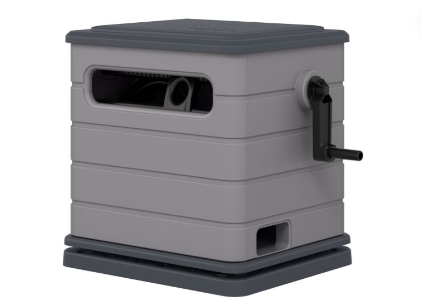 150 ft. swivel hose hideaway with brass connections  