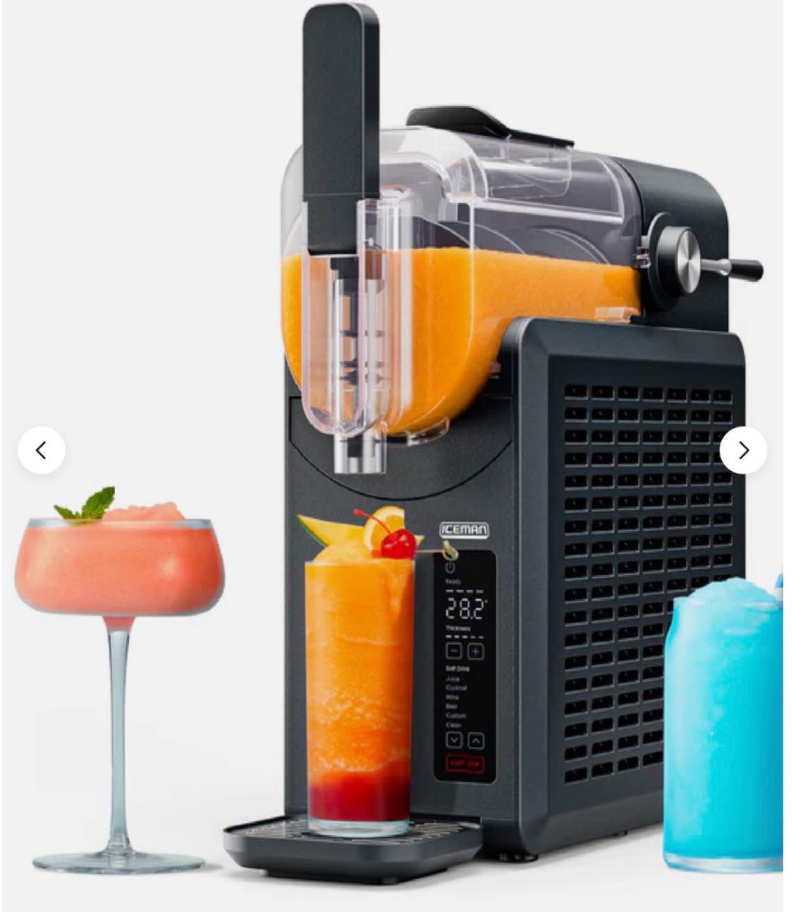 chefman rj62-20a-blk 2.0l slushy maker, black