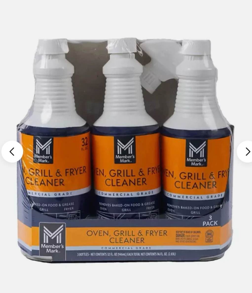  member's mark commercial oven, grill and fryer cleaner (32 oz., 3 pk.)