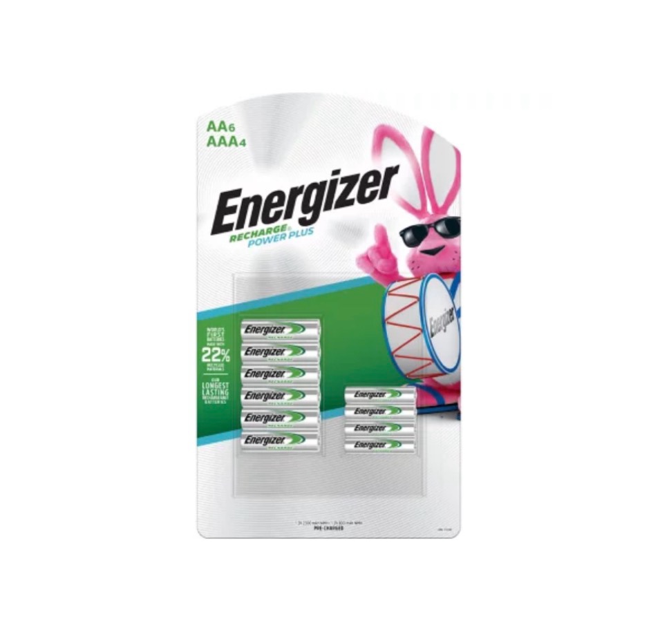 energizer recharge power plus aa & aaa, 10 pk.