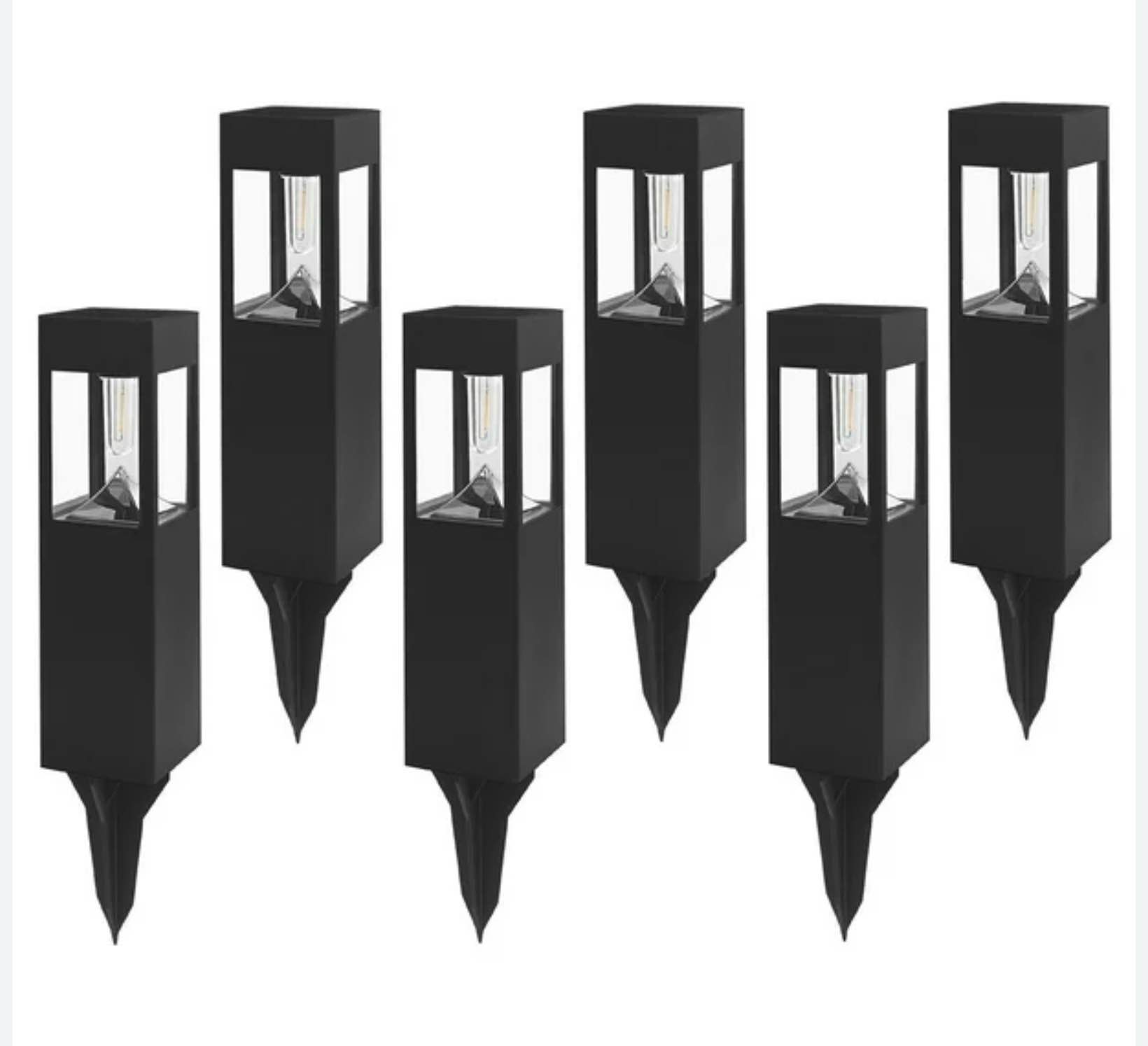  westinghouse led solar path lights 30 lumens, 6-pack